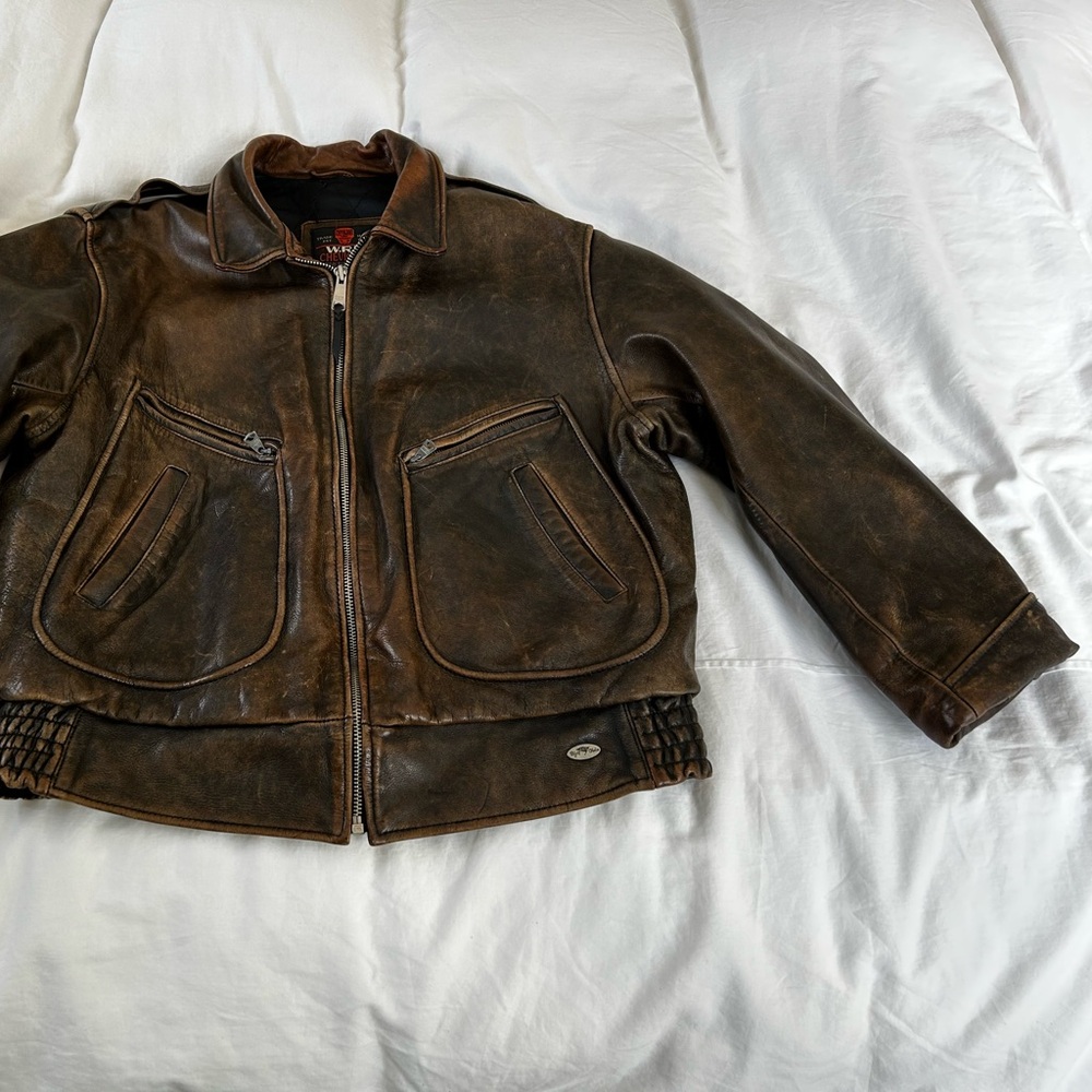 Leather Flight Jacket - image 2